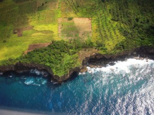 Flying into 'Eua, Tonga