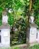 Bali temples: entrance way to temple in mangrove swamp, Sanur