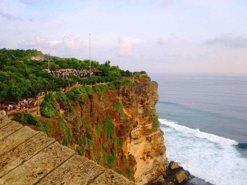 Important Bali Temples: Pura Ulu Watu cliffs.Bukit Peninsula