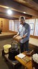 Miso Soup sampling in Takayama Old Town, Japan