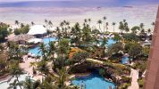 View of our hotel pool in Tumon, Guam